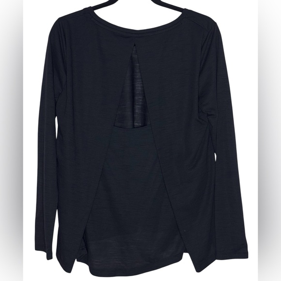 NWT | Under Armour HeatGear Open-Back Long Sleeve| Women’s S | Black - Picture 3 of 8